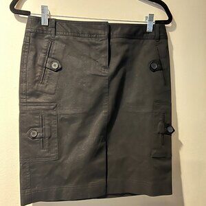 Ann Taylor LOFT Black Cargo Utility Mini skirt, Size 4